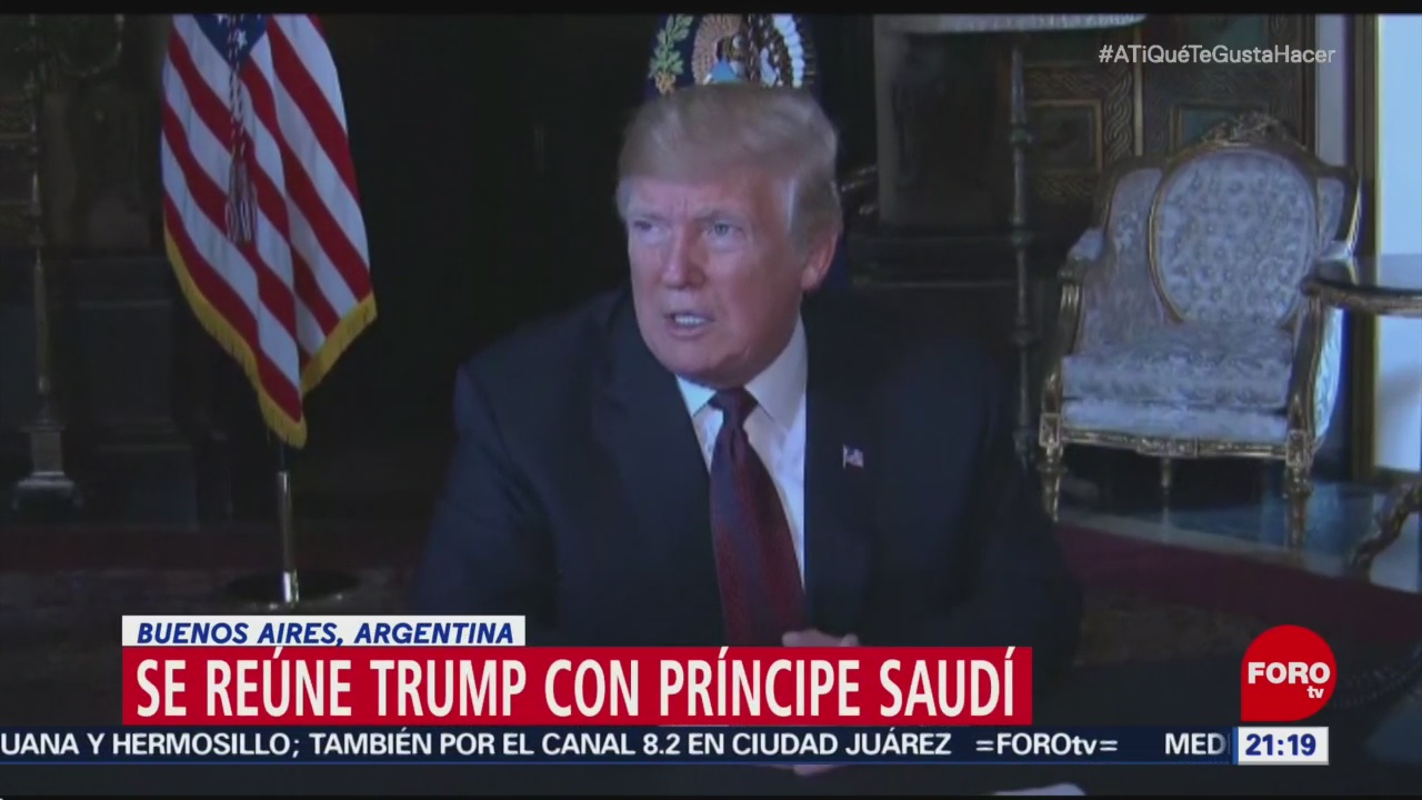 Trump Se Reúne Príncipe Saudí Marco Del G20