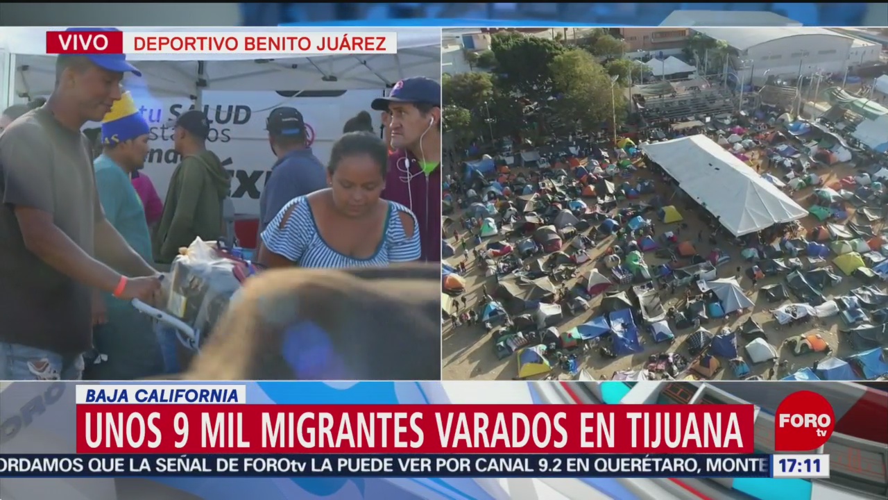 Unos 9 mil migrantes siguen varados en Tijuana