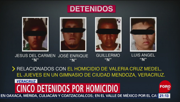 Van cinco detenidos por caso de Valeria Cruz Medel
