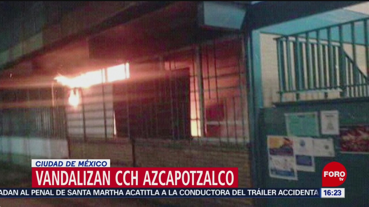 Vandalizan CCH Azcapotzalco en la Ciudad de México