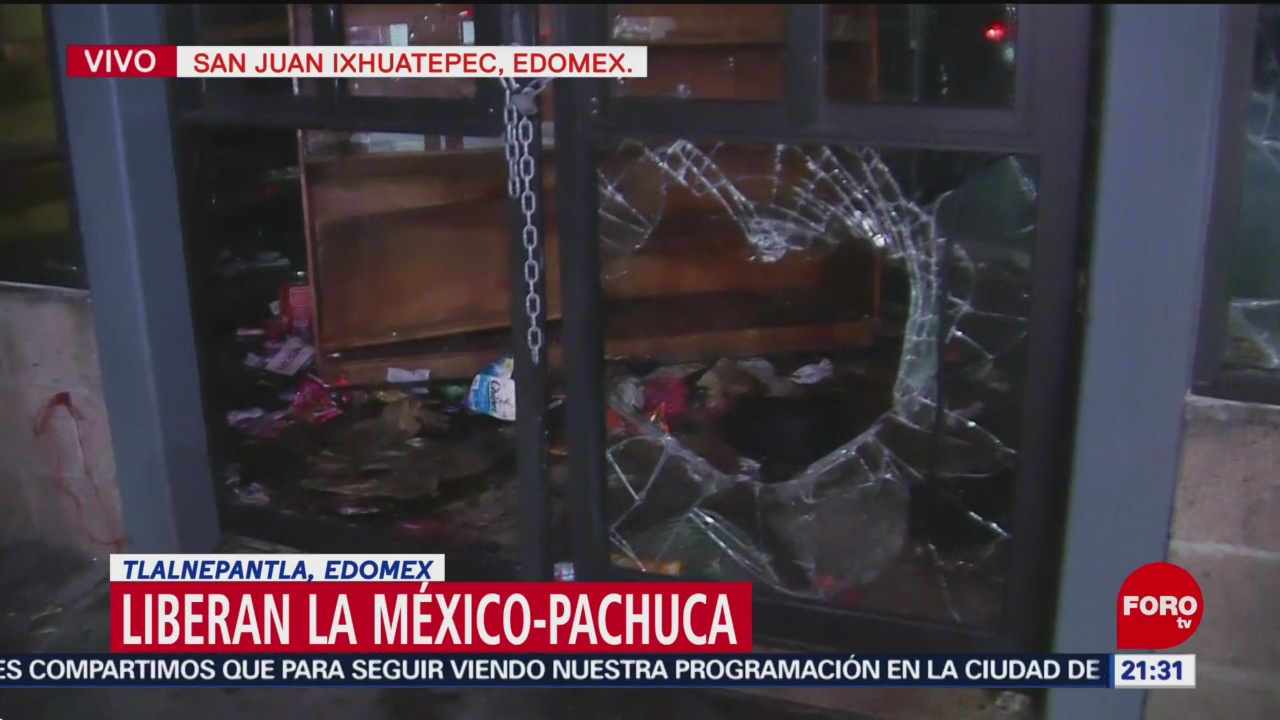 Vandalizan Tienda Autoservicio En La México-Pachuca