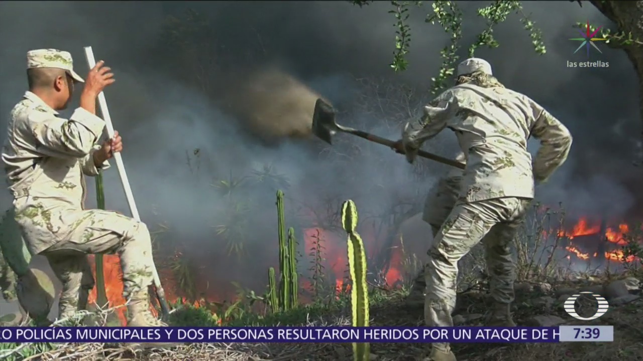 Vientos de Santa Ana alimentan incendios en Tijuana, hay 4 heridos