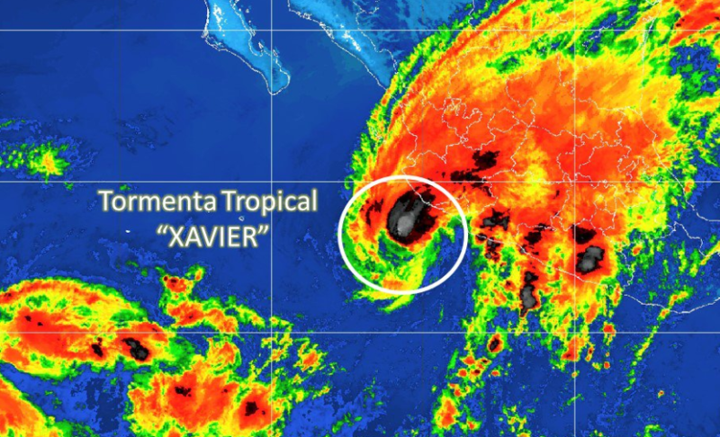 La tormenta tropical ‘Xavier’ se aproxima a las costas de Colima