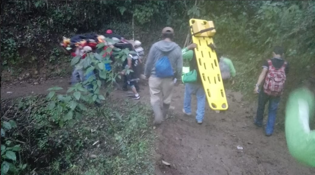 Rescatan montañista accidentado en el Volcán Tacaná, Chiapas