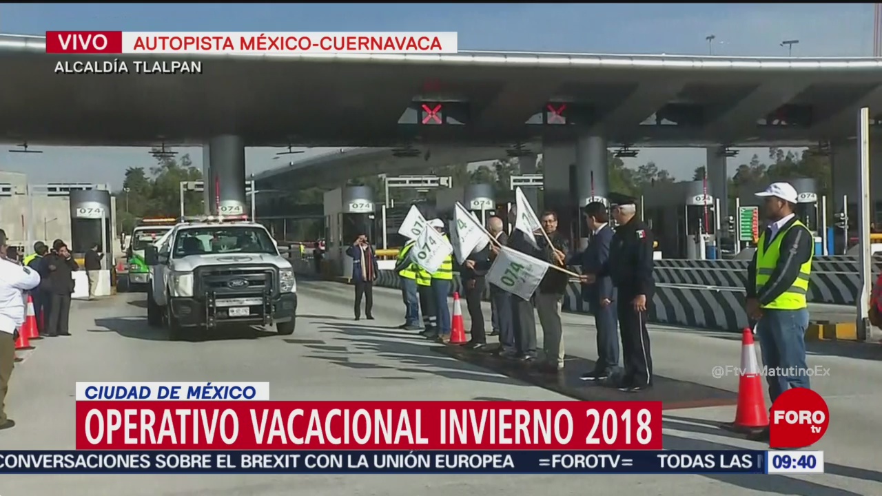 Activan operativo vacacional "Invierno 2018" en carreteras de México