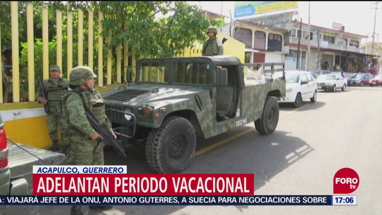 Adelantan vacaciones en escuelas de Guerrero por amenazas a maestros