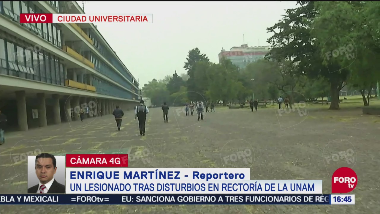 Agresores en manifestación de la UNAM huyen hacia "las islas"