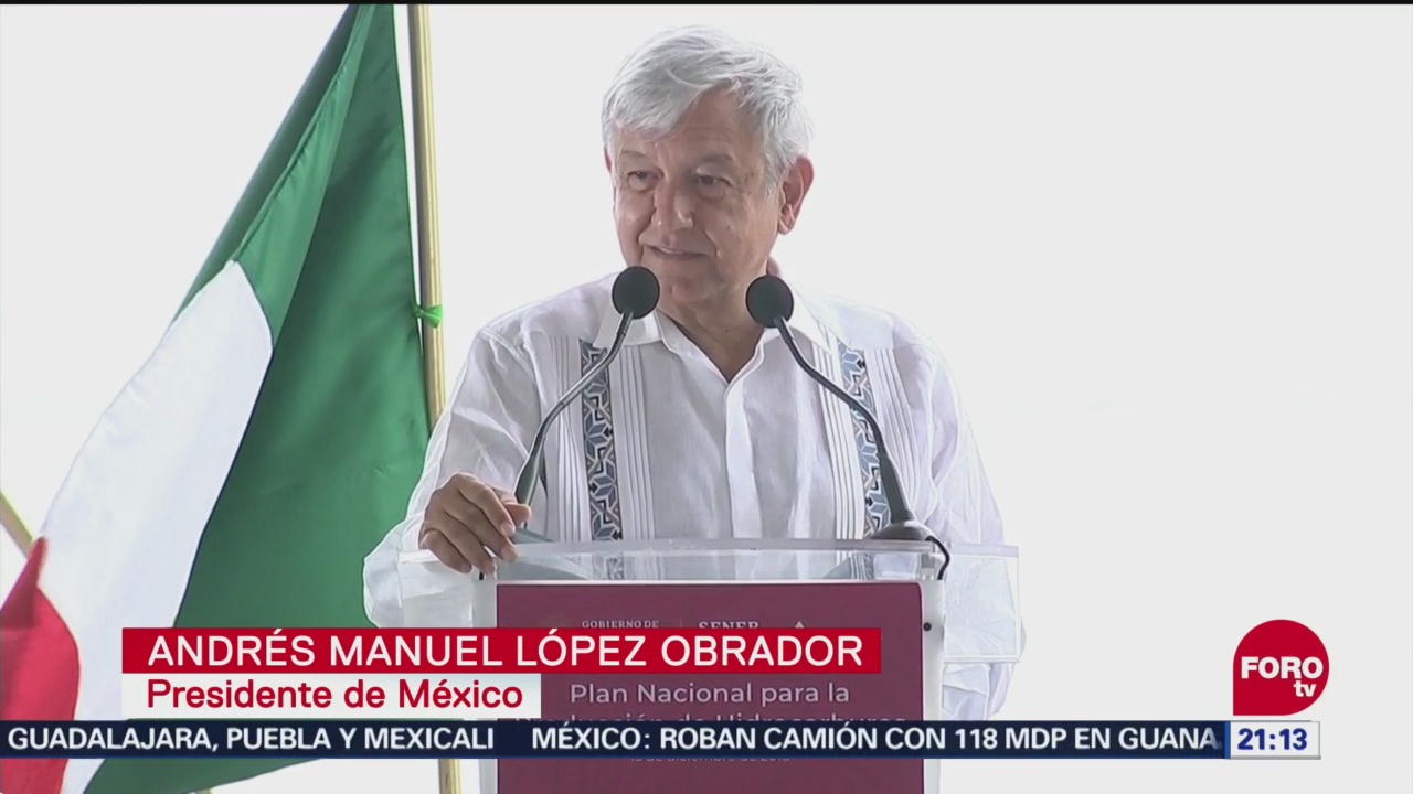 AMLO Presenta Plan Nacional Hidrocarburos Campeche
