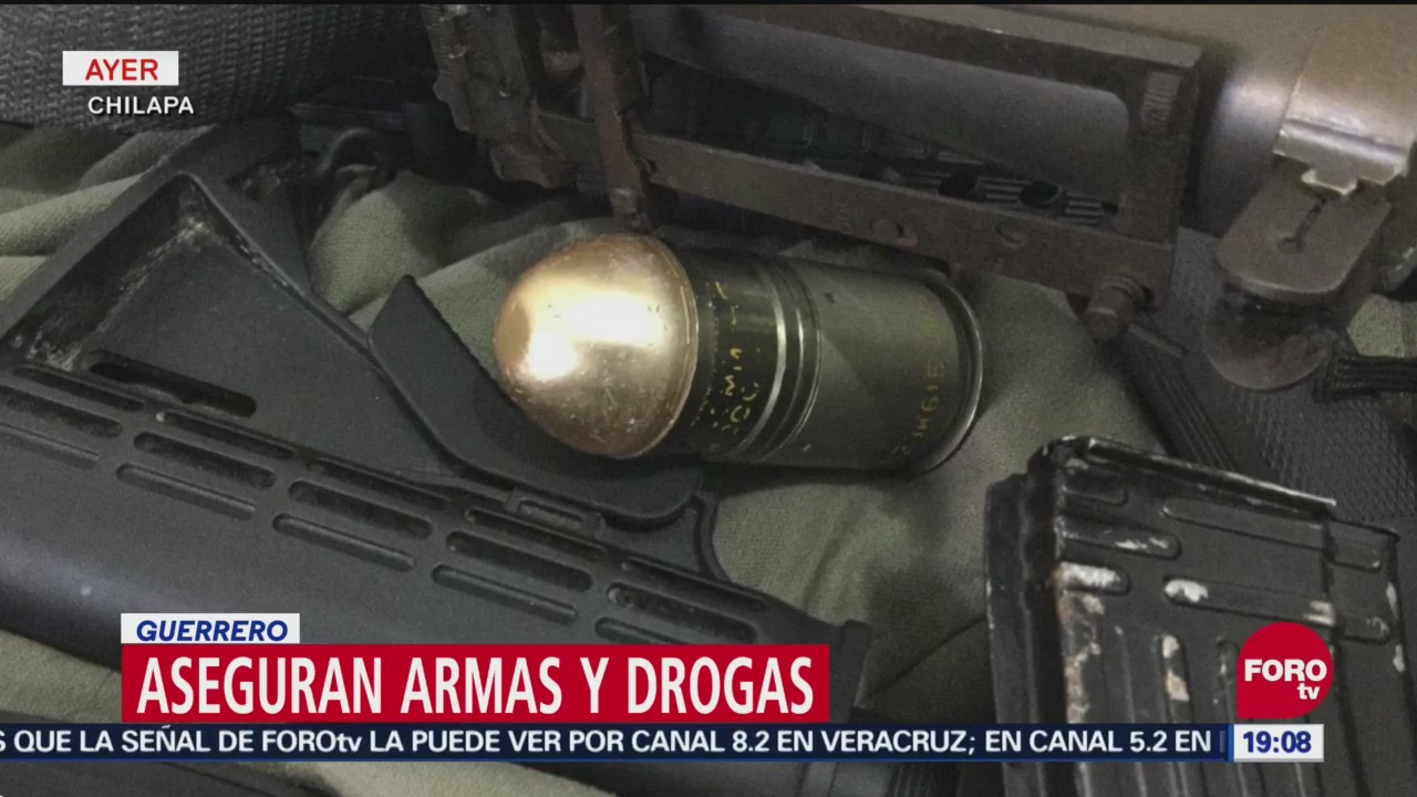 Aseguran Armas Y Drogas En Guerrero, Aseguran Armas, Drogas, Guerrero, Municipio De Chilapa