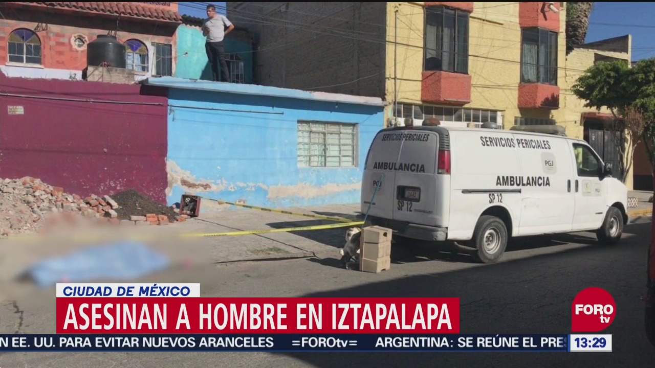 Asesinan a un hombre en Iztapalapa en la CDMX
