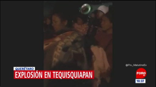 Así fue el momento de la explosión de pirotecnia en Tequisquiapan, Querétaro