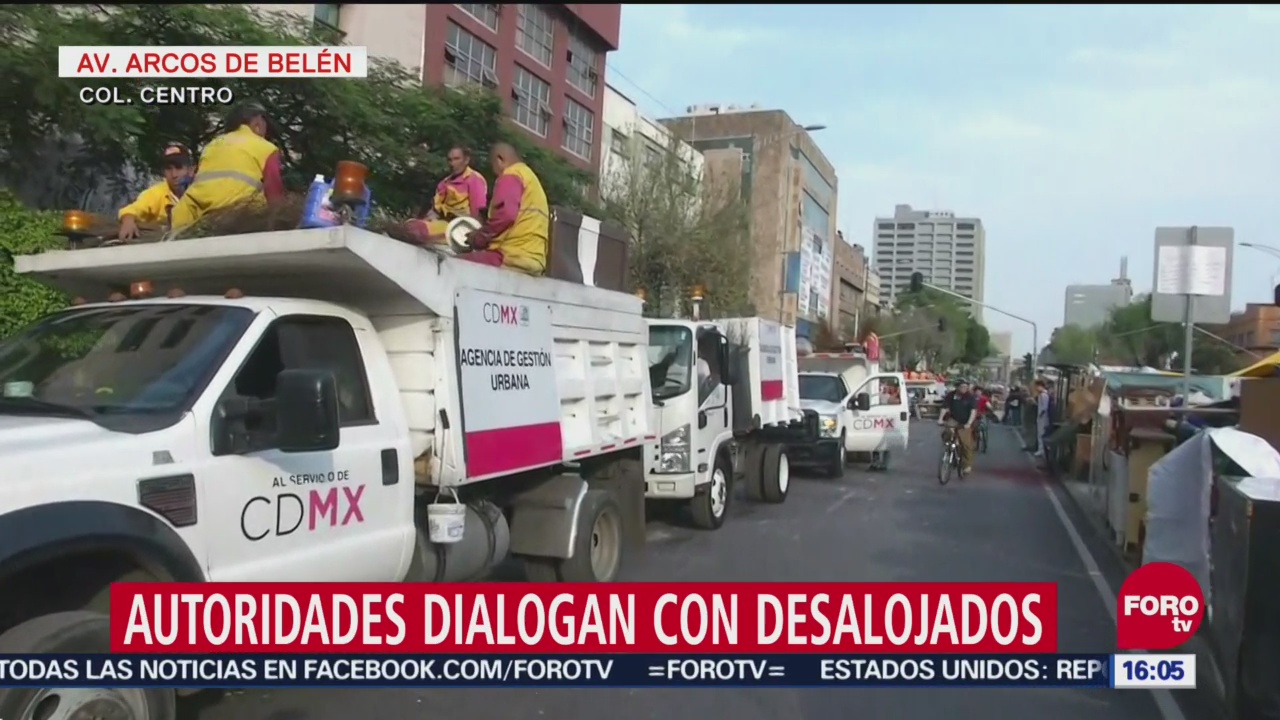 Autoridades dialogan con afectados por desalojo en Arcos de Belén