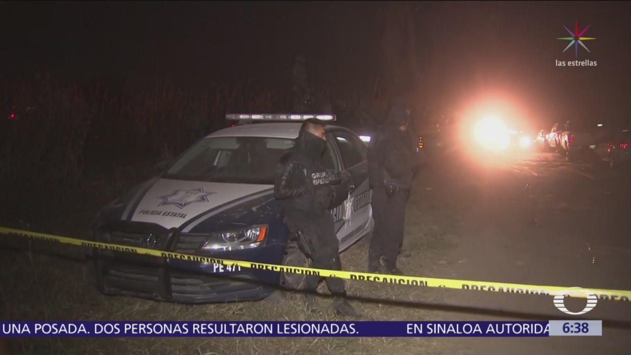 Autoridades resguardan zona de accidente en Puebla