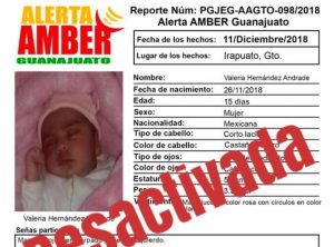 Rescatan a bebé robada en Irapuato y por la que una mujer estuvo a punto de ser linchada