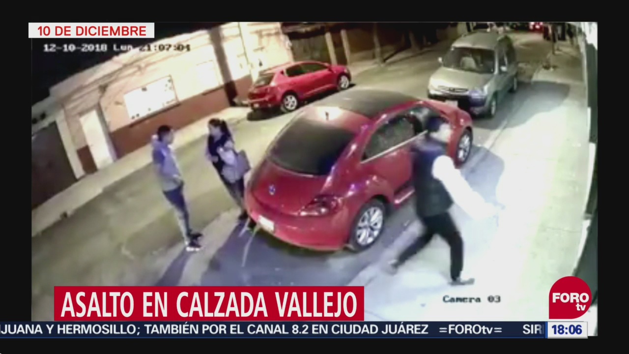 Captan asalto en Calzada Vallejo, CDMX