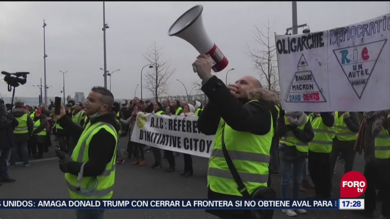 Chalecos Amarillos Protestan Séptimo Sábado Consecutivo Francia