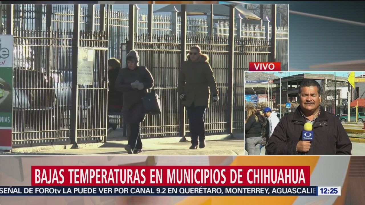 Chihuahua activa alerta amarilla por temperaturas bajo cero