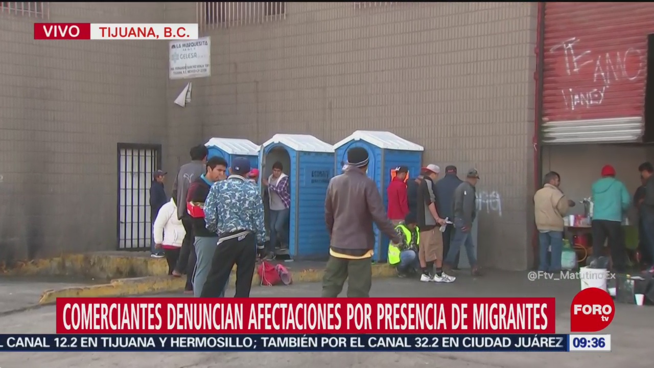 Comerciantes denuncian afectaciones por presencia de migrantes en Tijuana