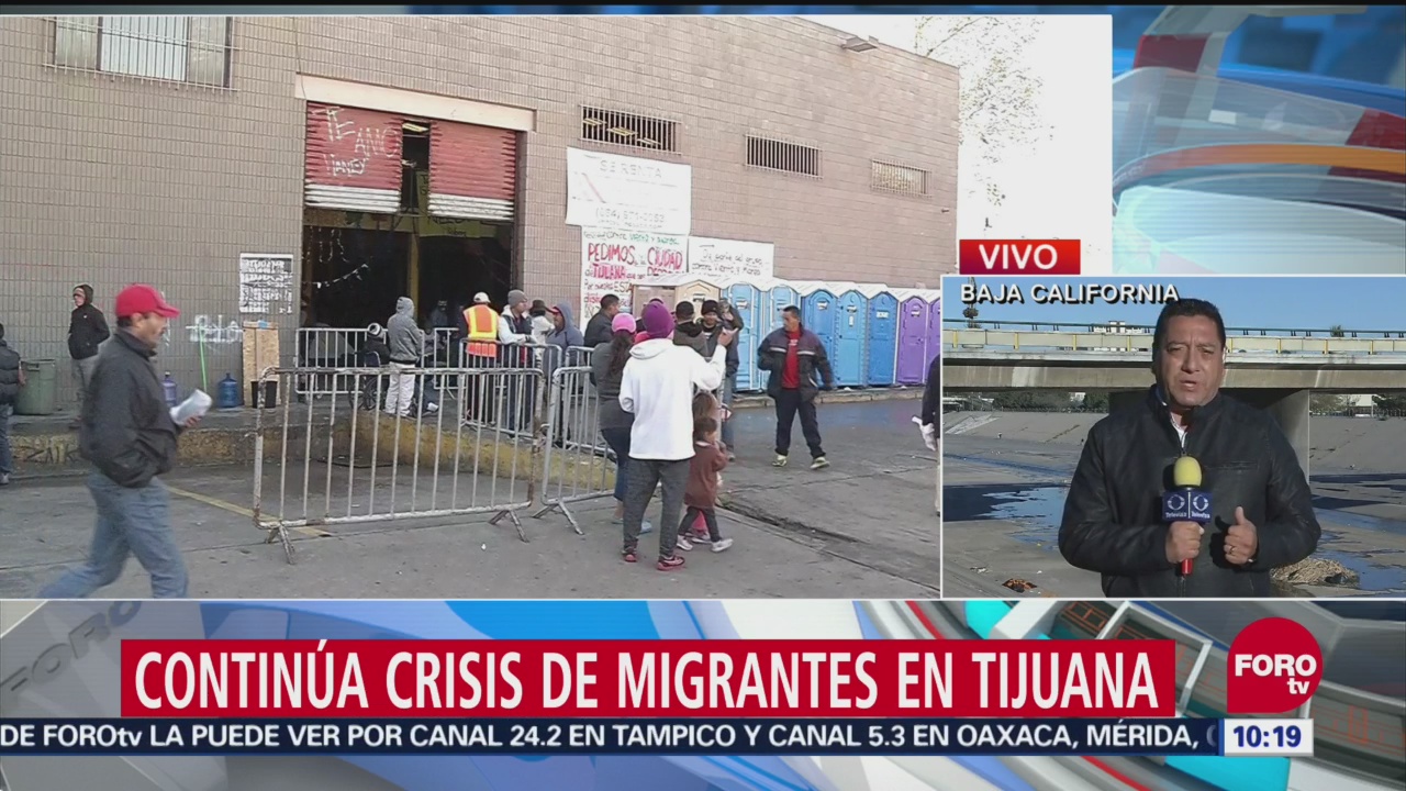 Continúa crisis de inmigrantes en Tijuana