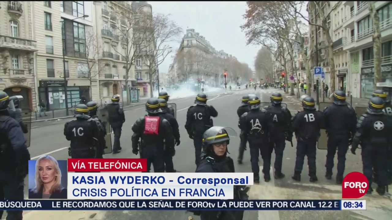 Continúa La Crisis Política En Francia, Crisis Política, Francia, Corresponsal, Kasia Wyderko, Chalecos Amarillos, Protestas