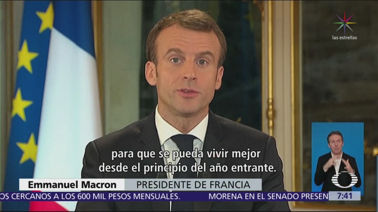 Continúa tensión en Francia, pese a medidas de Macron