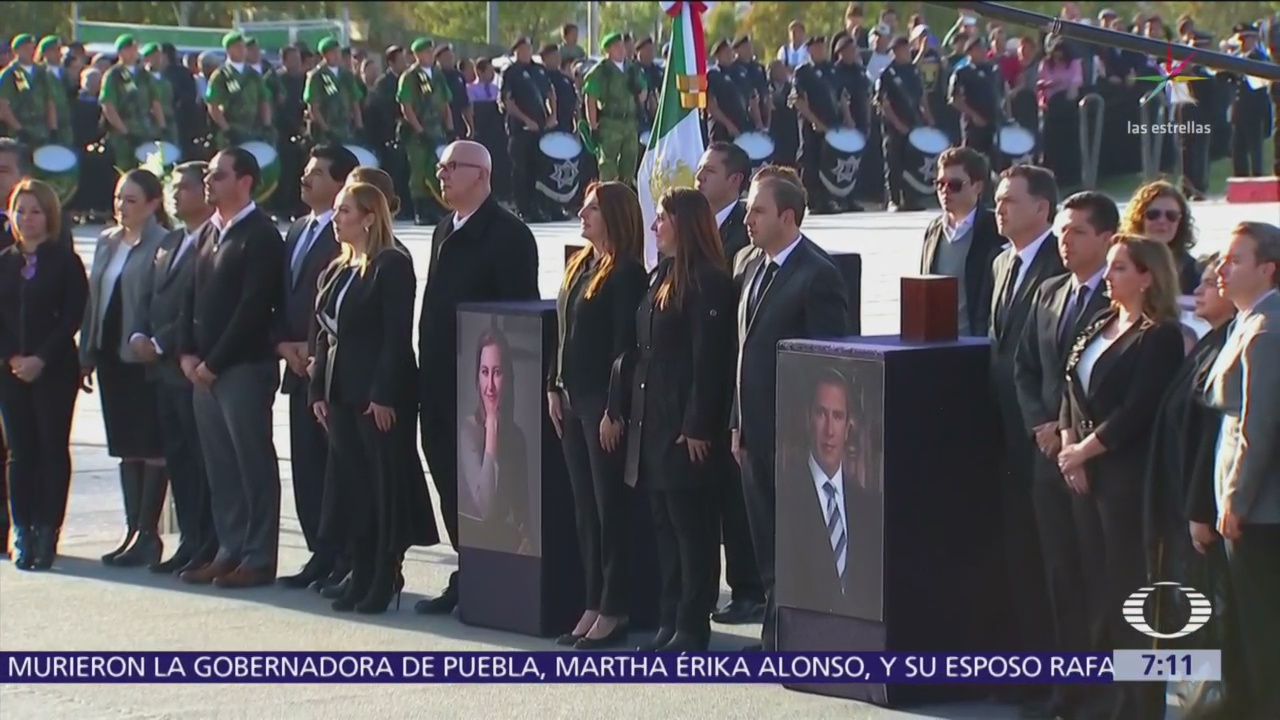 Despiden a las cinco víctimas del accidente aéreo en Puebla