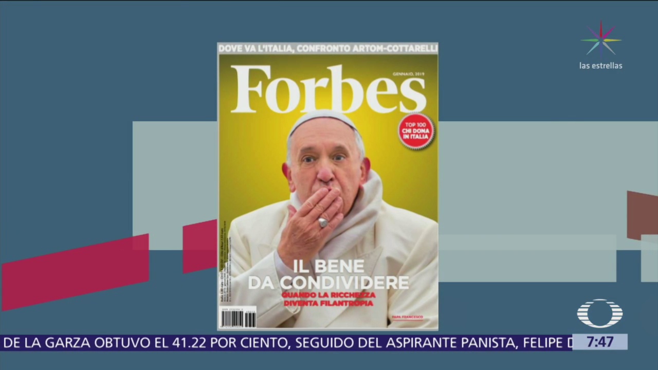 El papa en la portada de la revista Forbes