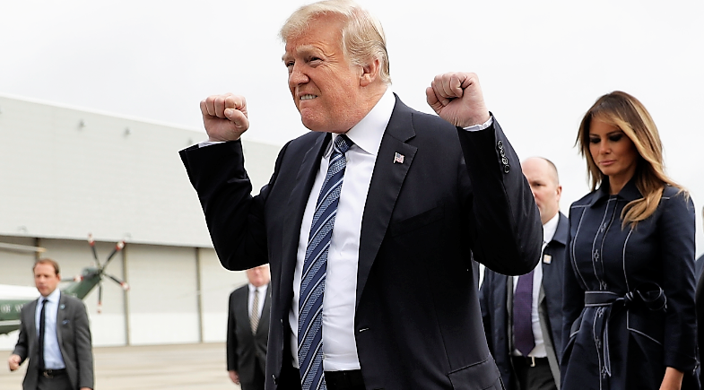 Trump felicita a AMLO por su "tremenda victoria política"