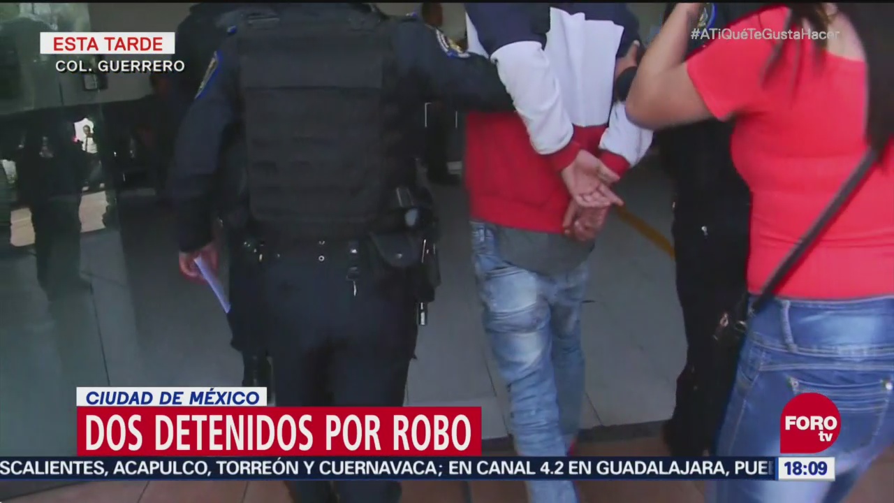 Dos detenidos por robo en la colonia Guerrero