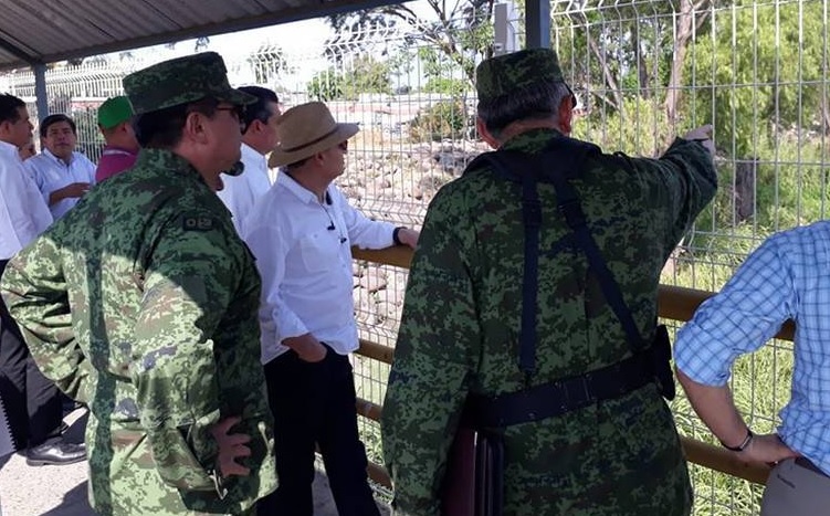 Gabinete de Seguridad visita la frontera sur de México