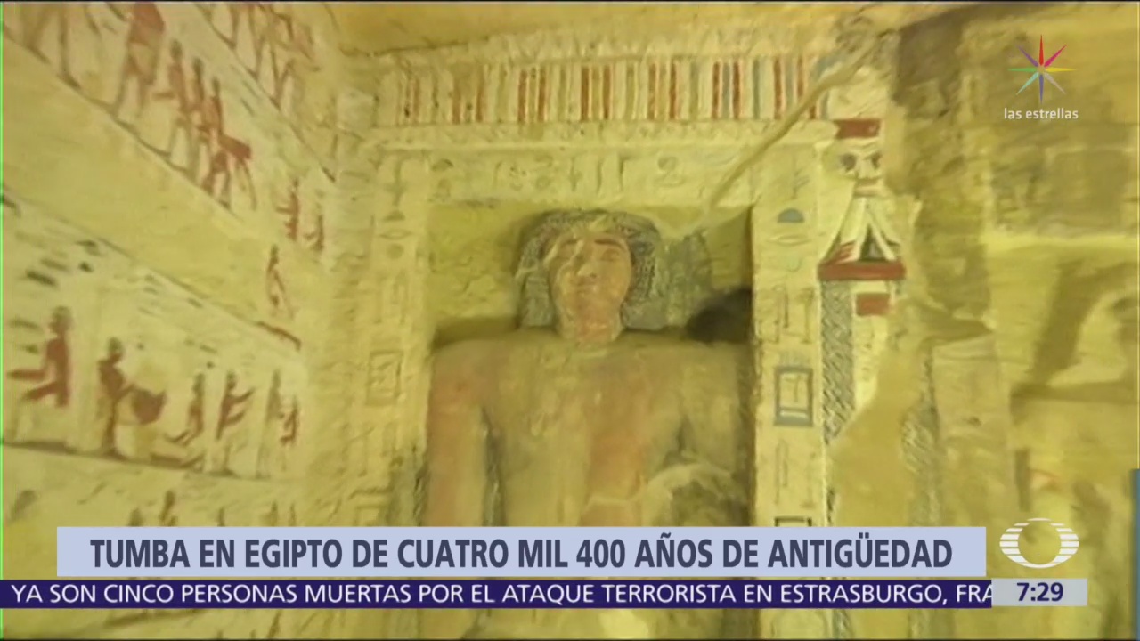 Egipto descubre tumba intacta de 4 mil 400 años de antigüedad