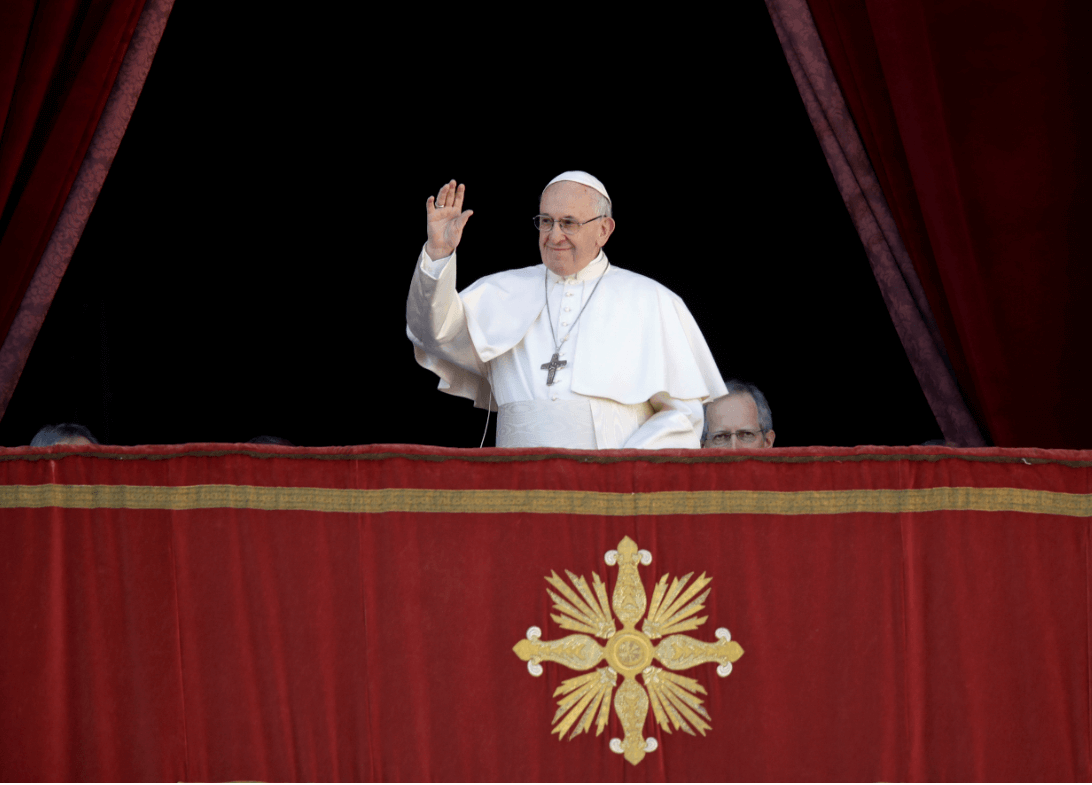 El papa Francisco durante mensaje de Navidad. (AP) 