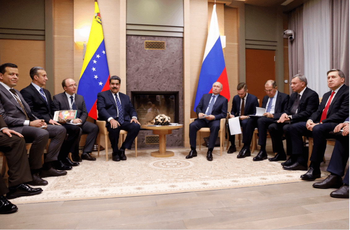 Encuentro entre Maduro y Putin en las afueras de Moscú. (EFE) 