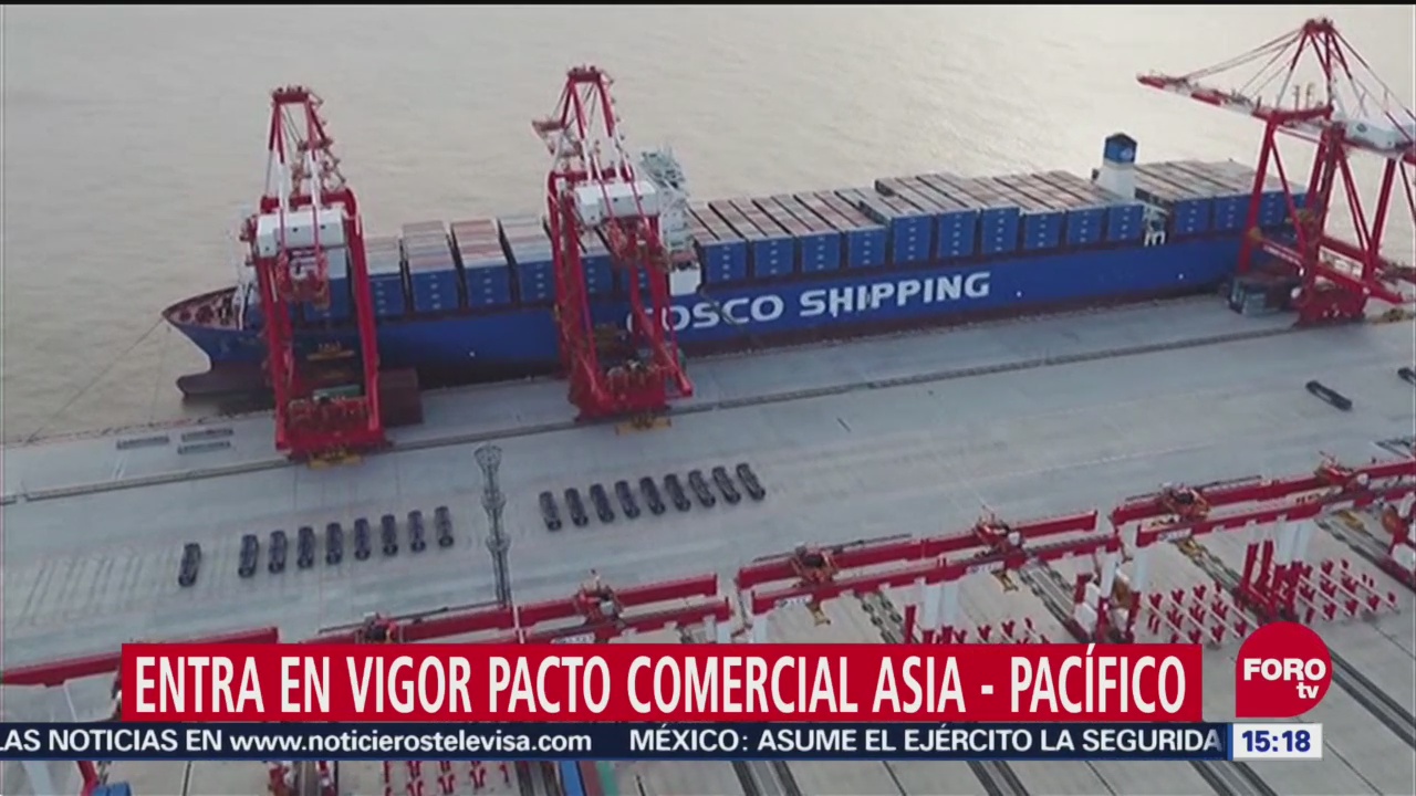Entra en vigor pacto comercial Asia-Pacífico