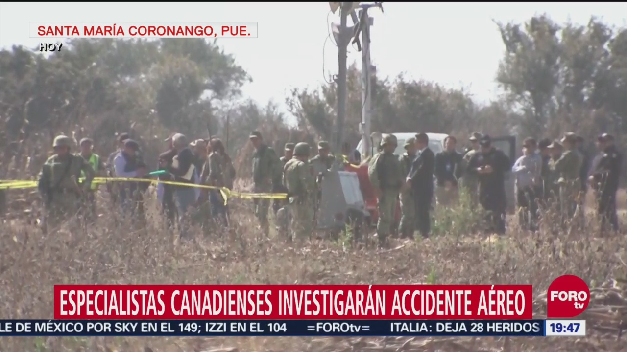 Especialistas Canadienses Llegarán Puebla Investigar Accidente