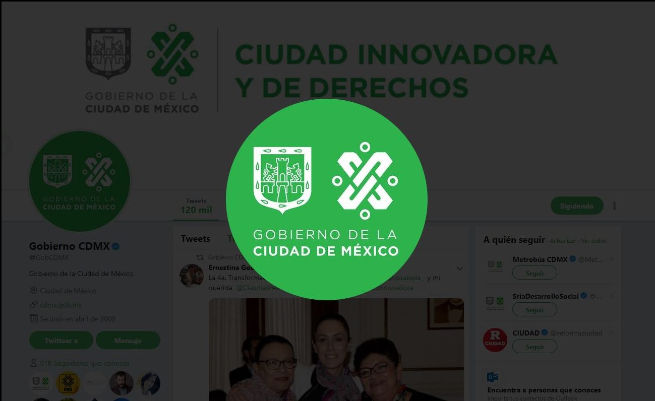Gobierno CDMX estrena logotipo sitios web y redes sociales
