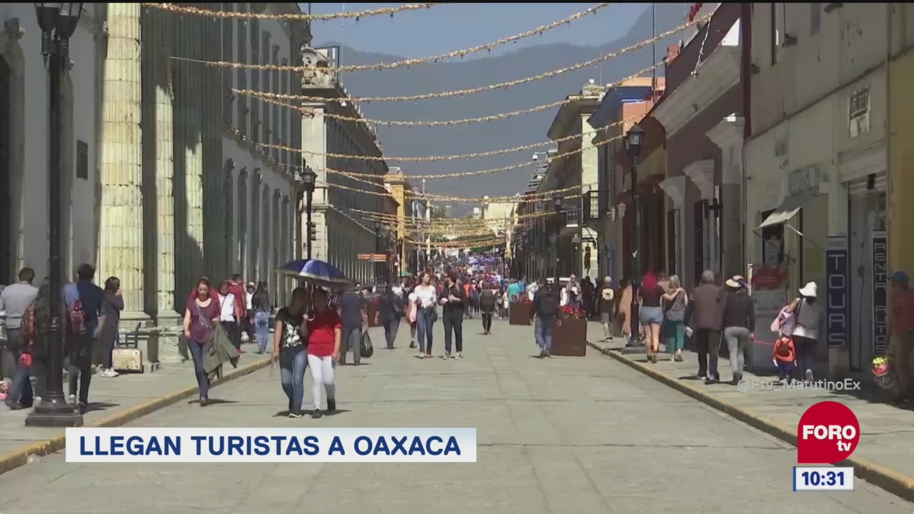 Llegan turistas a Oaxaca