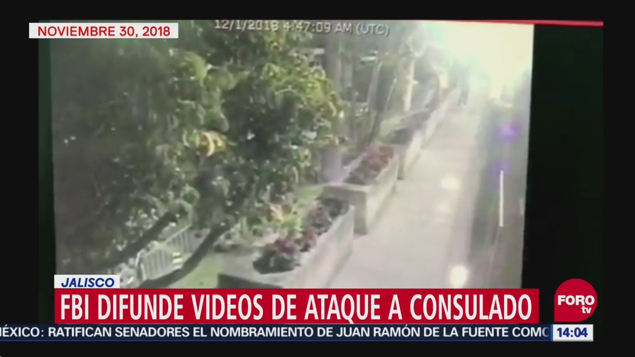FBI difunde nuevos videos de ataque a consulado de EU en Guadalajara