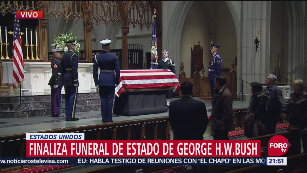 Finaliza Funeral De Estado de George H.W. Bush