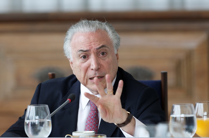 Fiscalía brasileña imputa a presidente Temer por corrupción y lavado de dinero