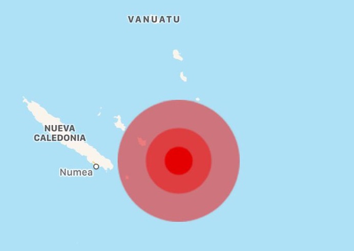 Terremoto de magnitud 7.6 sacude Nueva Caledonia; emiten alerta de tsunami
