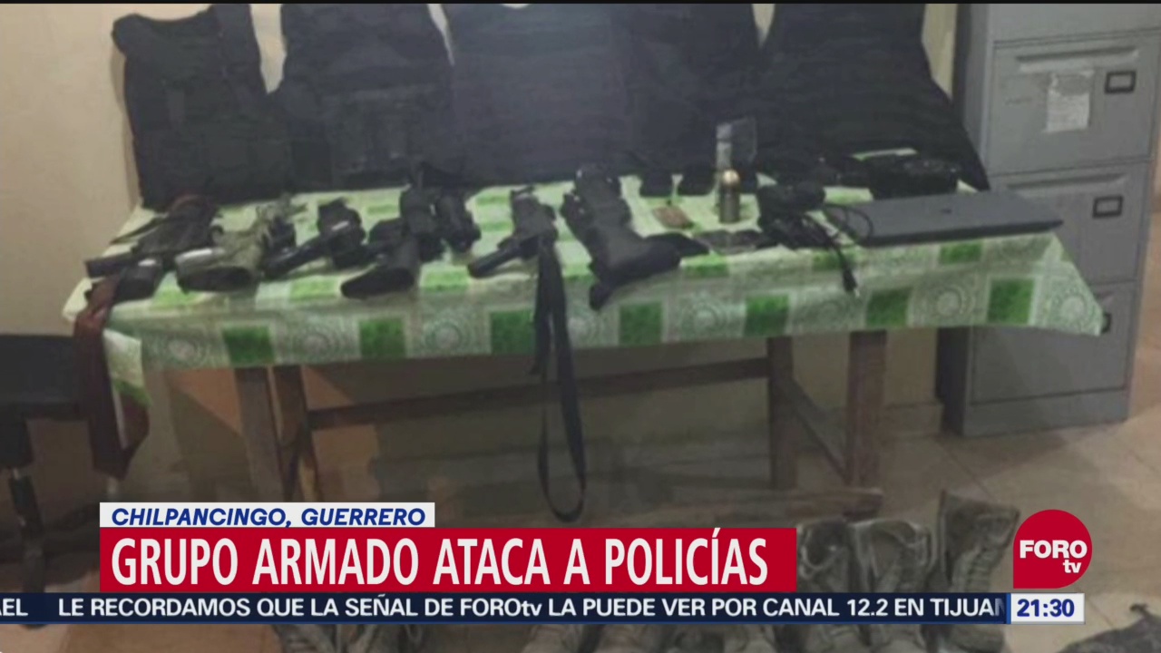 Grupo Armado Ataca Policías Chilpancingo Guerrero