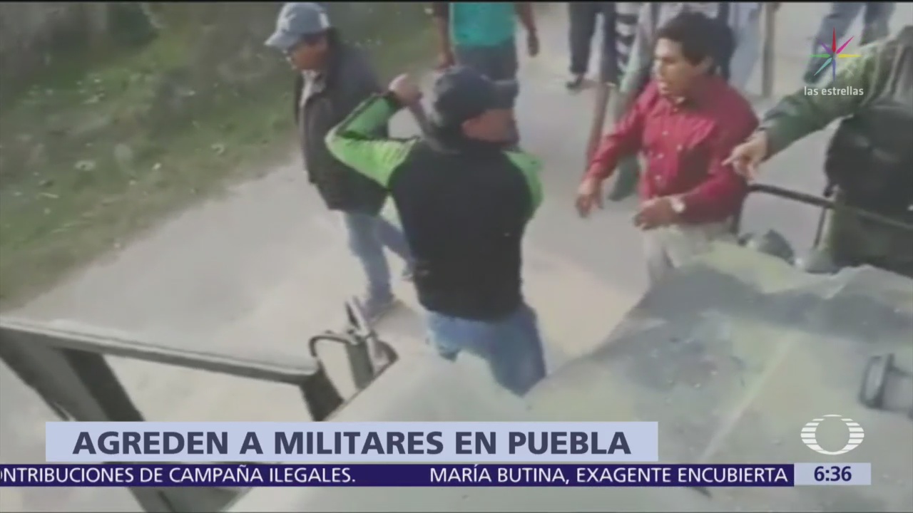Huachicoleros agreden a soldados en Tepeaca, Puebla