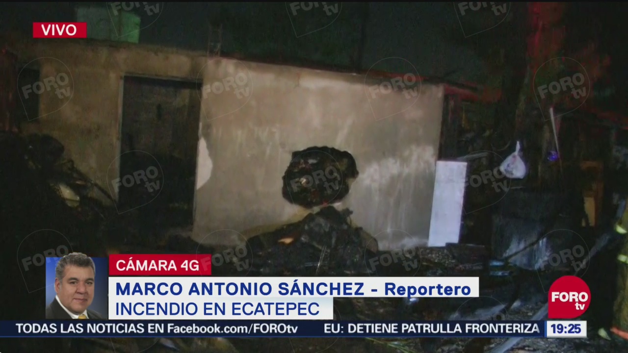 Incendio Consume Casas En Ecatepec Edomex