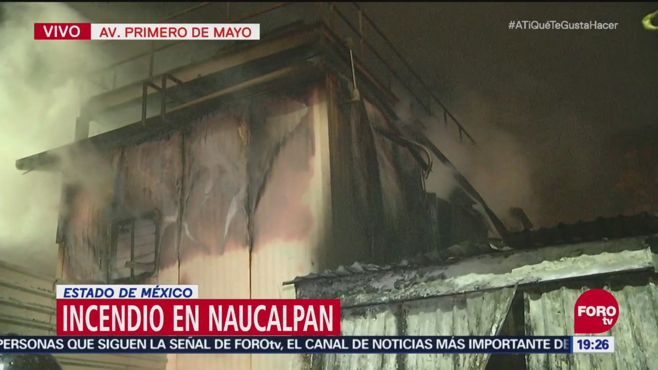 Incendio En Naucalpan Consume Bodega Juguetes