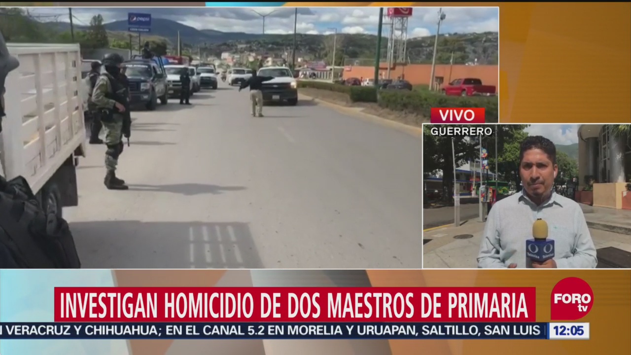 Investigan el homicidio de dos maestros de primaria en Tlacoachistlahuaca, Guerrero