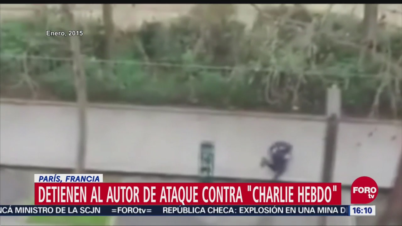 Detienen al autor de ataque contra ‘Charlie Hebdo’