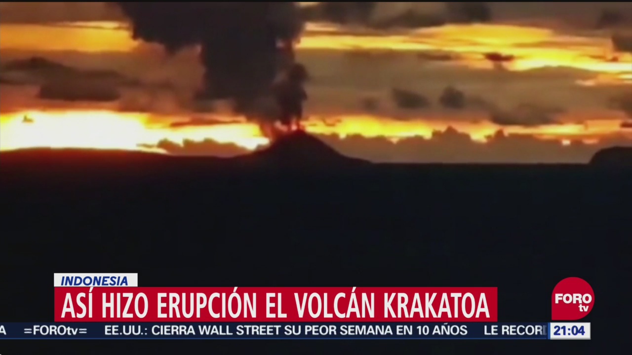 Así Hizo Erupción El Volcán Krakatoa, Erupción, Volcán Krakatoa, Indonesia