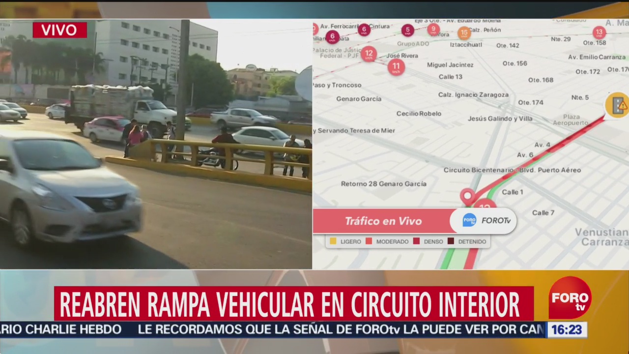 Reabren Rampa Vehicular En Circuito Interior En Las Inmediaciones Del Aicm, Circuito Interior, Inmediaciones Del Aicm, 500 Manifestantes, Protestas