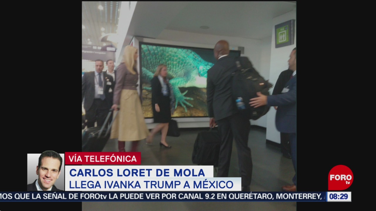 Llega Ivanka Trump a México para asistir a toma de protesta de AMLO